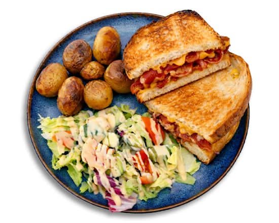 Grilled cheesy toast bacon - Boulangerie Le 111