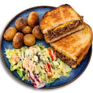 Grilled cheesy toast effiloché de bœuf - Boulangerie Le 111